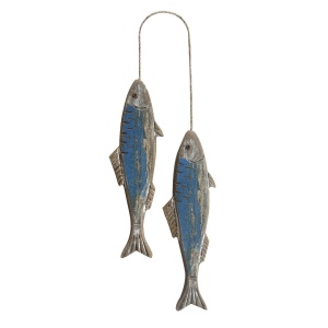 Houten vissen hanger