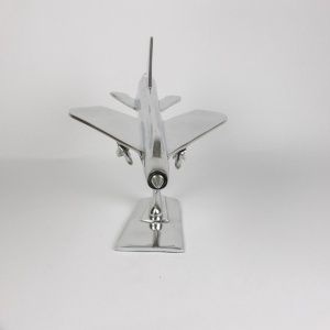 C-3527 Aluminium 'Engelse Elektrische Bliksemschicht' Sculptuur, 30cm