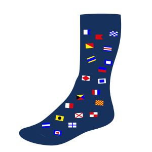 C-6343 Code vlaggen sokken Per 5