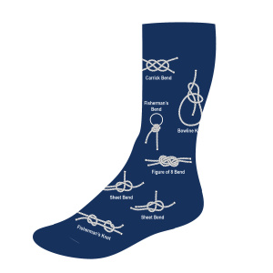 C-6345 Knopen Sokken blauw per 5 Exclusief bij Nauticalia en Flyer-Gifts, deze sokken zijn door ons gemaakt met een selectie van kleurrijke nautische ontwerpen. Passen in UK-maten 6-12. EU maat 39 tot 47 70% Katoen, 29% Nylon, 1% Elastaan. flyer-gifts.nl