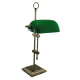 Bankiers lamp antiek messing groene kap