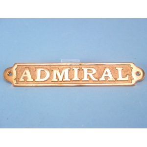 Naamplaat Admiraal 19x3.5cm P.3
