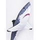 Kussen vismodel witte haai 53 cm
