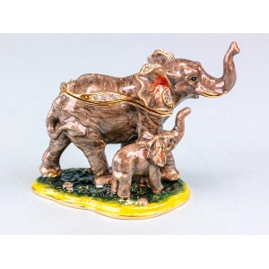 Cloisonne Olifant & Kalf 9.5cm P.2