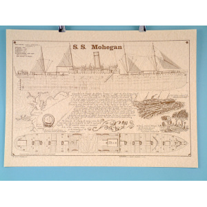 S.S. Mohegan 63x45cm Poster per 6 verpak