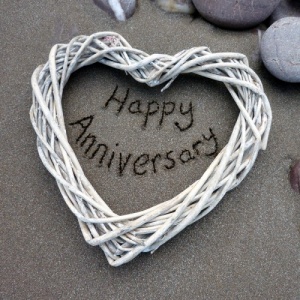 Ansichtkaart Happy Anniversary Sand P.12