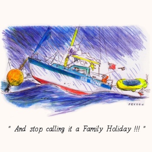 Ansichtkaart Family holiday p.12 stuks