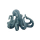 Octopus, gelakt aardewerk, 16x17x9,5cm
