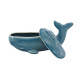 Walvis opbergpot gelakt aardewerk 22 cm