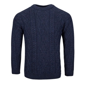 Klassieke Aran trui denim M