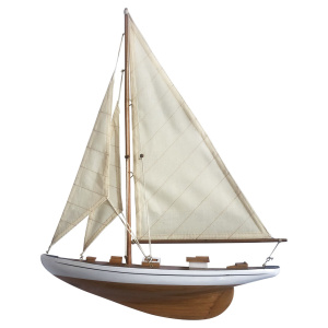 Zeilboot halfmodel L:41,5 xH:52,5cm