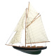 Zeilboot halfmodel L:56 xH:62,5cm