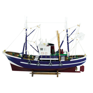 Vissersboot L: 58cm, H: 40cm
