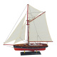 Zeilboot L: 58 cm H: 59 cm hout
