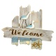 Welcome bord met 2 Steltlopers p.2st.