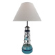 Lamp Boei hout/metaal, H:53cm