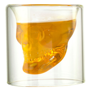 Glazen met schedel-vorm H:7 50ml P.2