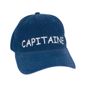 Baseball cap Capitaine blauw katoen