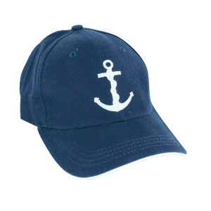 Baseball cap Anker marineblauw katoen
