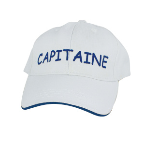 Baseball cap Capitaine wit katoen