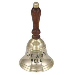 Handbel "Captain's Bell" H:16cm nikkel