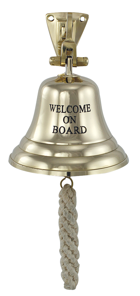 Scheepsbel "Welcome on Board" ø10cm