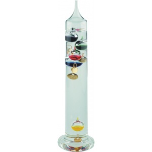 Galileo thermometer multikleur 5 glob.