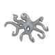 Haak Octopus, hoogglans nikkel, 15x1