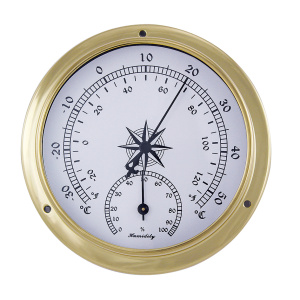Thermo-Hygrometer messing Ø: 11,5 / 9 cm
