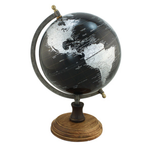 Globe op houten voet H:32cm
