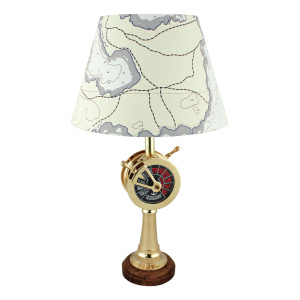 Lamp op machine telegraaf H:35cm