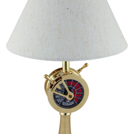 Lamp op machine telegraaf H:35cm