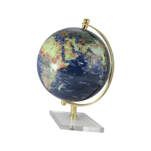 Globe donkerblauw H:19 Ø:12,5cm