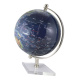 Globe donkerblauw  nikkel H:19 Ø:12,5cm