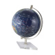 Globe donkerblauw nikkel H:29,5 Ø:20cm