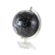 Globe zwart op plexiglasvoet H:44cm