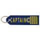 Sleutelhanger Captain geborduurd 11cm P.