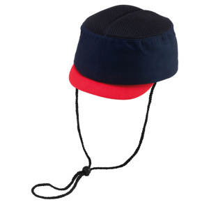 Cap veiligheid kort model blauw/rood