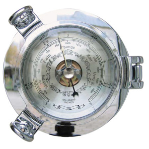 Patrijspoort barometer ø 14 cm chroom