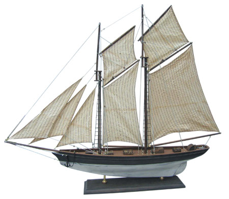 Zeilboot L: 85 x H: 72 cm