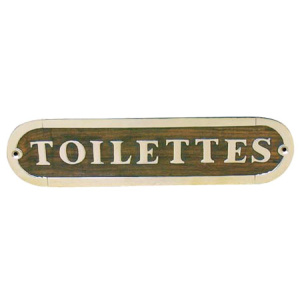 Naamplaat Toilettes 21 x 5 cm p.5