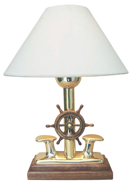 Lamp met stuurwiel 220 V H: 35 x ø 25 cm