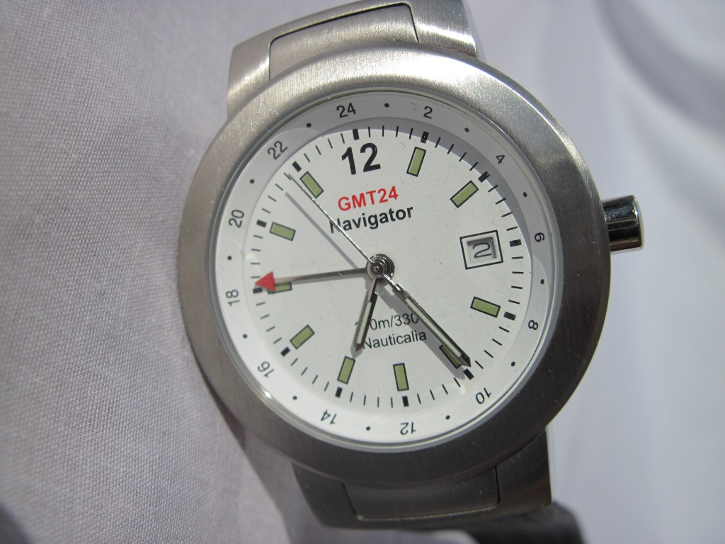 GMT 24 horloge wit