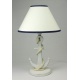 Lamp op wit anker met touw standaard