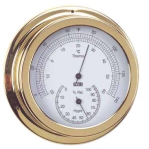 Klok, baro- thermo-hygrometer ø150mm