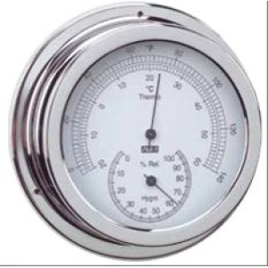 Klok, baro- thermo- hygrometer ø150mm