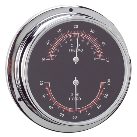 Klok, baro- hygro-thermometer set ø120mm