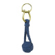 Sleutelhanger touw apenvuist blauw
